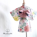 ひなちょび様専用 120サイズ【帯付き浴衣】Have a nice day!! // 送料無料 //