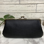 ハンドメイド本革親子がま口長財布