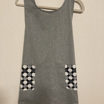 【北欧ドット】タンガリー バッククロスエプロン