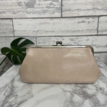 ハンドメイド 牛ヌメ革親子がま口長財布