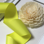 グログランリボン38mm×3M☆ピスタチオイエロー黄