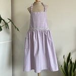 子供エプロン3点セット❣️シンプル可愛い(三角巾🌼エプロン袋付き)☆L(140〜160サイズ)☆