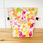 消臭✳︎防水のマナーポーチ★リボン柄ホワイト