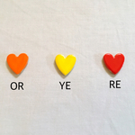 ハートタイル原色 選べる20枚