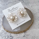 【SALE】大ぶりフラワーイヤリング