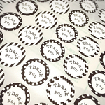 シンプルThank youシール