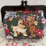 がま口ポーチ 猫ちゃん