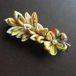 *ちりめん細工のヘアクリップ*夏祭りや浴衣にも♡