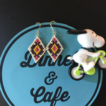 (再販)ネイティヴ柄 ピアス S