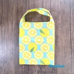 爽やかレモン柄エコバッグ(大)・撥水トートバッグ