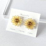 ひまわりの花のひとつぶイヤリング/ピアス
