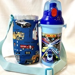 保温保冷 スケーター480ml 水筒カバー 水筒ショルダー 働く車 水筒ショルダーカバー