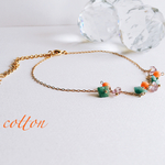 天然石の華奢ブレスレット&アンクレット