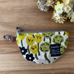 北欧ライブリーガーデン オフ×ブラックミニポーチ 半月のかたち