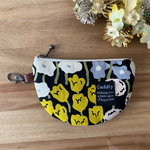 北欧ライブリーガーデン ブラック×アイスグレー ミニポーチ 半月のかたち