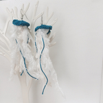 ふわふわ海月ピアス(blue)