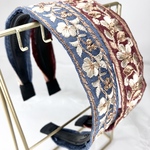 1000円🎉インド刺繍リボン カチューシャ No.f036 テラコッタ