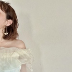 【ウェディング🕊】ゴールドとコットンパールのアクセサリー d