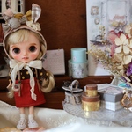 ポプマちゃんのうさ耳帽子ᙏ̤̫⑅*