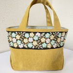 最終値下げ※ヴィンテージ帆布とインド刺繍のミニトート②