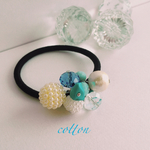 ターコイズ入りヘアゴム