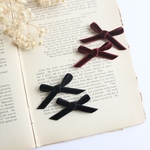 ベルベットリボン ヘアゴム ヘアクリップ 木馬ベルベット クリスマス クリスマスカラー リボン