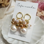 オケージョンにも使えるパールのピアス/シルバー925芯