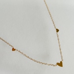 tiny heart necklace 【ハート ネックレス 小さめ シンプル ステンレス】