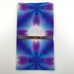 ☆京都絞り染めの知多木綿手ぬぐい生地/〜ヒヤシンス~