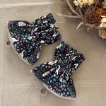 リバーシブルキッチンアームカバー 北欧森のオーナメント ブラック