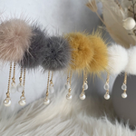 【ふわふわ】ミンクファーのあったかピアス/イヤリング