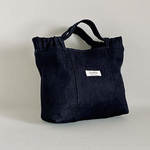 13オンス インディゴデニム生地 ギャザートートバッグ♪ Fm2 Lab.