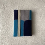 帆布 ブックカバー単行本サイズ、ブルー系色