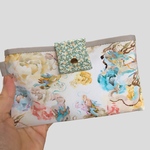 通帳ケース/リバティ2柄使用/通帳、お札、カードが入ります。