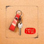 【7月送料無料】1本掛けレザーキーホルダー