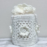 kaeko様専用 骨壷カバー6寸用 立体花モチーフ