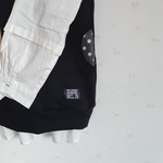 ★フードベスト★ブラック×水玉ニット