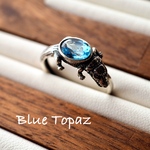 成功に導く宝石 ✴︎ブルートパーズ指輪