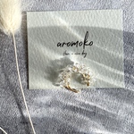 イヤーカフ クリアビーズイヤーカフ クリアビーズ ガラスビーズ ガラスビーズイヤーカフ