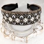 1200円🎉 インド刺繍リボン カチューシャ No.k010