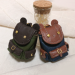 ペアくまリュックキーホルダー(グリーン&ブルー)