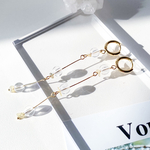 【期間限定𖤐ワンコイン】シトリン揺れるゴールドのフープピアス