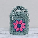 u3chu318様専用 骨壷カバー4寸用 アフリカンフラワーモチーフ