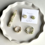 かすみ草 アクセサリー4点セット (スプリンググリーン)