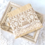 《インド刺繍リボン》ミニポーチ(17)