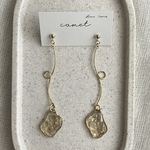 くねくねロングピアス(gold)