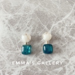 大人かわいい 金属アレルギー対応 樹脂ポストピアス 樹脂ピアス