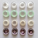 1427 ガラスビーズ リングデザイン 大粒 14、15mm