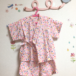 甚平♡size90♡ピンク♡花柄