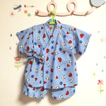 甚平♡size90♡パンダ&スイカ柄